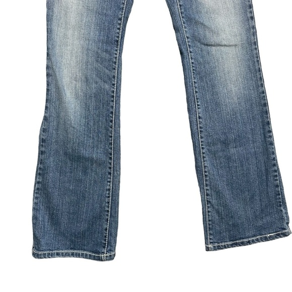 Rock 47 Embellished Cross Pocket Wrangler Bootcut Jeans - Picture 4 of 14